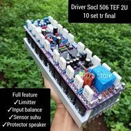 Kit Driver Socl 506 TEF 2U full feature 10 set final Toshiba 25cm double layer tinggal colok PSU kit driver power amplifier socl 506 TEF 2U 25cm full fitur class AB