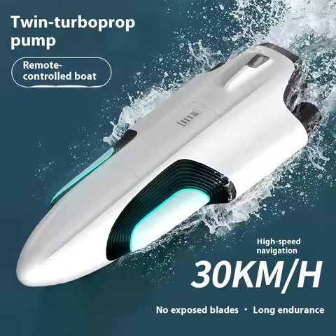 S2 Twin Jet RC Racing Boat High Speed Self-Righting Remote Control Ship 2.4Ghz Watercraft Model with