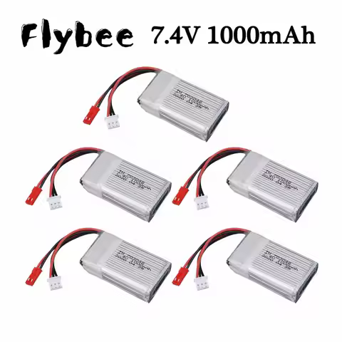 7.4V 1000mah 25C Lipo Battery For MJXRC X600 U829A U829X X600 F46 X601H JXD391 FT007 RC Quadcopter D