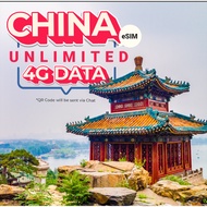 Esim - Unlimited China  Data Sim Card 1/3/5/8/10 GB