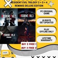 ArenaGame- RESIDENT EVIL TRILOGY 2 + 3 + 4 REMAKE DELUXE EDITION FULL DLC PC ORIGINAL