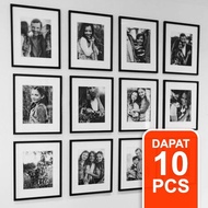 (ECONOMIC PACKAGE 10 Pcs) Print Photo Frames 30CM X 40CM | 20CM X 30CM | 20CM X 20CM MDF Frame Board