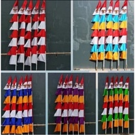 Large 8 Wave Saw Pennant with Garuda Bird Symbol