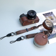 Simple Sony Mirrorless Camera Bag Protective Cover Base for A6700 A6400 A6000 Leather Shell Digital