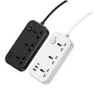 1.5 Meter Socket with USB & Type-C Charger Universal 1.5m USB + Type-C Socket/
