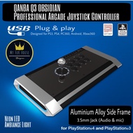Genuine QANBA Q3 OBSIDIAN PlayStation Edition Arcade Joystick Controller xBox PS4 PS5 Nintendo Switch Android PC360