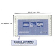 NCR Pre-Printed Envelope Mailer Form - Payslip - 3-Ply 2-Ups - 9.5" x 11" 500 Fans (Item No: C01-17)