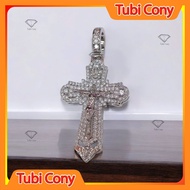 Platinum plated cross pendant M1561 - 118 - UA Tubi Cony - An Lanh
