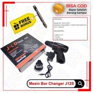 Bor Baterai Jld Hitam 12S Cordless Drill J12S Promo