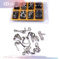 CLAIRA Metal Puzzle Metal 3D Brain Game 8in1 Practice Sharpening IQotak for Toddlers and the Elderly