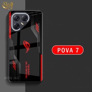 Softcase Glass Glitter For POVA 7 Casing hp POVA 7 - Protective Case hp POVA 7 - K77