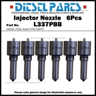 6Pcs Diesel Fuel Injector Nozzle Tips L337PBB for HOWO A7 WD615 D10 VGO015ID-E071 (CB-PB132P72) 0JIV