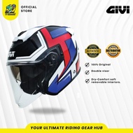 (OPEN FACE) GIVI HELMET M37.0 GRANDE GRAPHIC (with clear visor)