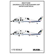 1:72 Scale S-70 Blackawk TUDM/RMAF VVIP Version Waterslide Decal