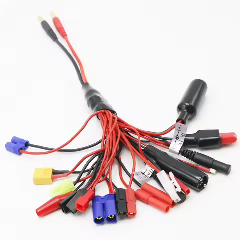 RC Charger Adapter Connector 8 In 1 Charger 4.0mm Banana XT60 TRX Tamiya Lipo for RC Car Drone Imax