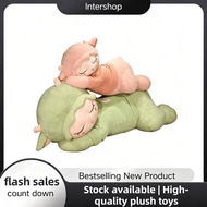 Sleeping Lamb Plush Pillow – Cute Sheep Stuffed Toy in Sweater for Hugging & Cuddling