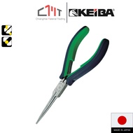 KEIBA 2-Color Thick-Handled Pliers Mini Long Pointed Mouth Size 150mm. No.HEC-D05