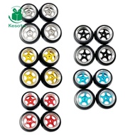 Kesoto 4x Car Rubber Tyre Hard Anodized Wheel Rims Wheel Set for K969 K989 P929 28 High Car