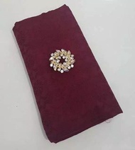 Kain batik Dobi polos warna merah marun