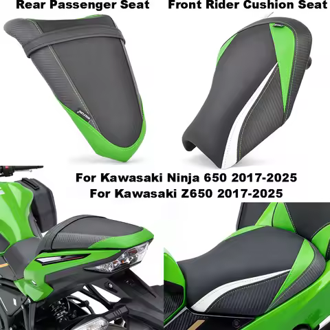 Motorcycle Front Rider Rear Passenger Cushion Seat Pad For Kawasaki Ninja 650 Z650 Ninja650 2017-202