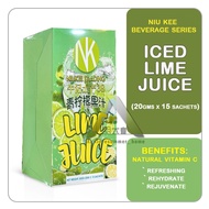 【𝗟𝗭】(SG Ready Stock) Hot Selling 🔥Niu Kee Lime Juice Instant Beverage 青柠檬｜青柠果汁 20g*15 sachets Lemon Lime Tea Yee Kong