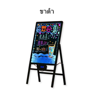 กระดานไฟ LED เรืองแสง LED Writing Board เขียนด้วยปากกาชอล์กน้ำ ได้ลบเขียนซ้ำ สีสันสดใส เมื่อเปิดไฟ ข