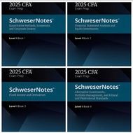 [9A240] SCHWESERNOTES 2025 LEVEL I CFA BOOK [1/2/3/4] (Kaplan Schweser)