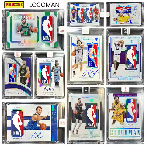 PANINI LOGOMAN Doncic Curry Wembanyama James Irving Davis Jordan Kobe DIY Real material collection c