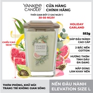 Nến ly vuông Elevation Yankee Candle size L - Holiday Garland