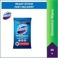 Domestos Disinfecting Surface Wipes Wet Wipes 80s, Eliminates 99.9% Germs