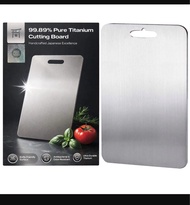 (L) 99.89%純鈦砧板 抗菌防臭 雙面可用 Titanium cutting board New 99.89%純鈦砧板 抗菌防臭鈦砧  SIZE: 19 X 29cm