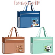 KANGNAI A3 Tutorial Bag, Canvas A3 Canvas Art Bag,  Plus Size Zipper Design Large Capacity File Bag 