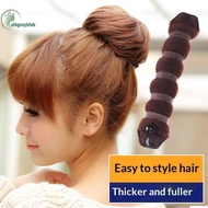STHB Magic Hair Bun Maker Donut Bagel Hair Tool Fast 10 Seconds Styling Bla Brown for Morning Rush D