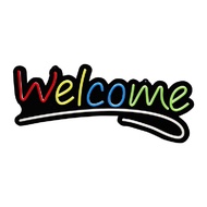 ป้ายไฟติดผนัง WELCOME (Remote Control)