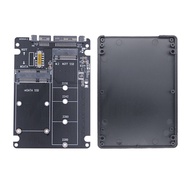 M.2 NGFF MSATA SSD to SATA 3.0 Adapter Card 2 in 1 Converter Card M.2 SSD Adapter Card External Hard Drive Enclosure