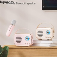 LAPARGAY Karaoke Speaker with Microphone, Karaoke|Retro Soundbar Mini Home Karaoke Speaker, Speaker 