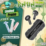 Awei T59 Gaming Earbuds Wireless Earbuds Low Latency Gaming Headphone Stereo Sound Earphone Awei Blu