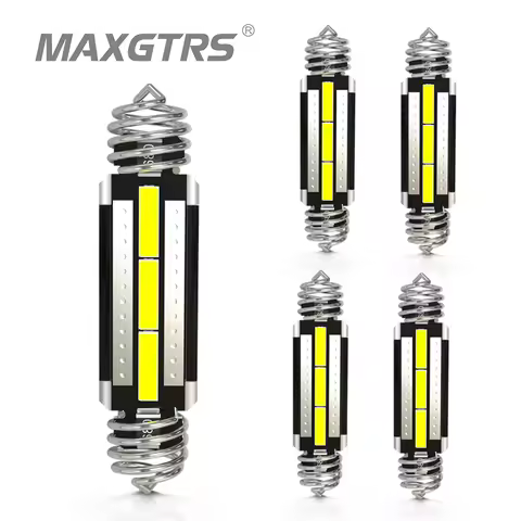5x C5W LED CANBUS 31mm Festoon C10W 32mm 36 38 39 41 42 mm 12V Car Interior Light 7020 SMD Auto Lice