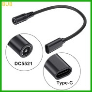 BUB Type C Female to DC5521 Male Female Extension Cable Power Cord for Routers Fan