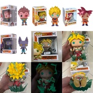 Special Offer！FUNKO POP Dragon Ball Vinyl Figure Goku/Beerus/Vegeta Super Saiyan Anime Figurines DBZ