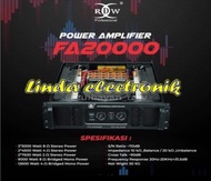POWER AMPLIFIER 2 CHANNEL FA20000 FA 20000 RDW PROFESSIONAL