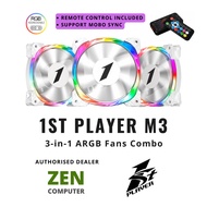 # 1ST PLAYER™ M3 | ARGB 3-in-1 Combo Case Fans Pack #