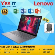 Lenovo Yoga Slim 7 15ILL9 83HM001NMJ 15.3" WQXGA+ Grey (CU7 258V 32GB 1TB SSD Intel Arc W11) Touch L