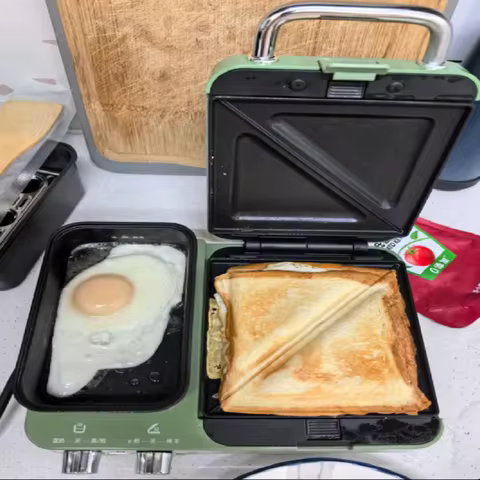 220V MORPHY RICHARDS Breakfast Maker Multifunctional Sandwich Toaster Waffle Iron Compact for Home U