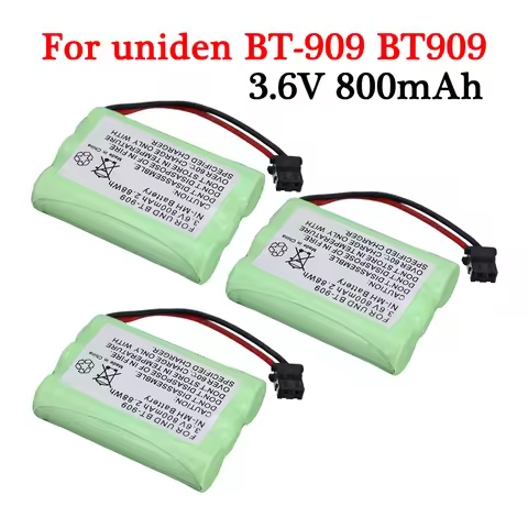 3.6V 800mAh NI-MH Battery For UND uniden BT-909 BT909 cordless phone battery 3 * AAA nimh 800mAh 3.6