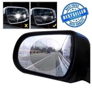 Waterproof Film For Car Side Mirrors 95mm*95mm Fog-Proof Mirror Reflective Light