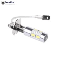 HUAIHAO 2Pcs Car Light H3 LED High Power Fog Daytime Running Bulb 10SMD 5630 5730 Bright Auto Light 