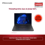 LENOVO THINKPAD E14 GEN 6(INTEL CORE™ ULTRA 5 135u/16GB 5600/512GB ssd/Integrated/14" WUXGA IPS/Back