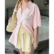 (Open Live Shop 2 Pm) Release Cintage CT1924 Zipper Short Sleeve Shirt Simmon808 new in pack Beautif