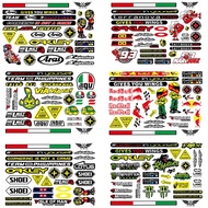 ☹Motorcycle Motocross Bicycle Helmets Stickers For MOTO GP LS2 Arai Shoei Agv VR46 Red Bull Mons ⚜✌